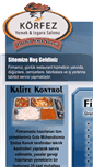 Mobile Screenshot of korfezyemek.com
