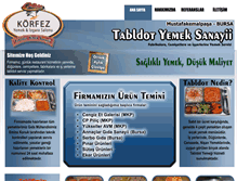 Tablet Screenshot of korfezyemek.com